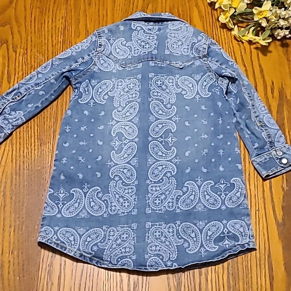 Gymboree Lightweight Denim Blue Shirt Dress - Girls 2T